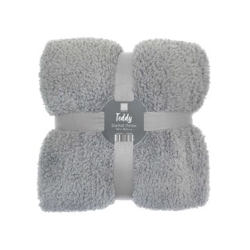 The Ribbon teddy bear fabric throw