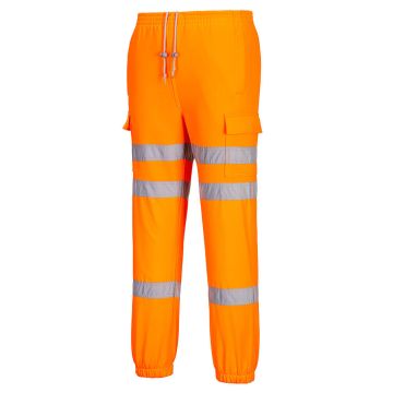 Hi-Vis Three Band Jogger - Orange - L