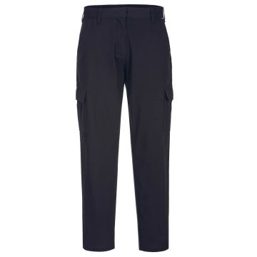 Women's Stretch Cargo Trousers - Black - 28