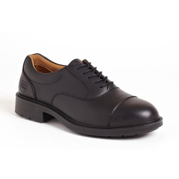 Black Oxford Executive Shoe Sterling Steel 