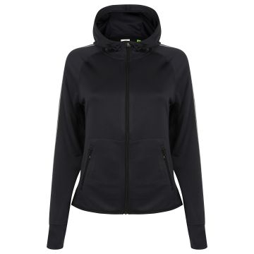 Women's lightweight running hoodie with reflective tape