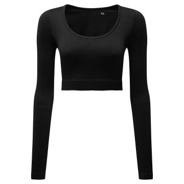 Women�s TriDri� ribbed seamless '3D Fit' crop top