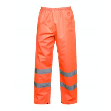 Hi Vis Orange Waterproof Overtrousers