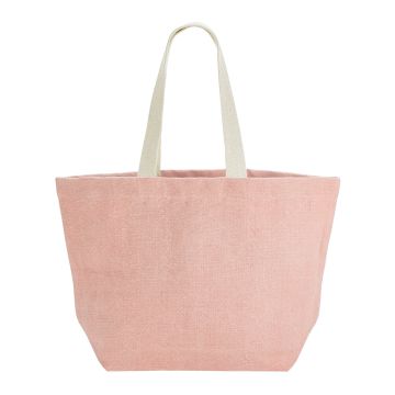 Soft washed jute beach bag - Blossom - One size