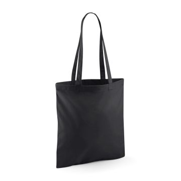 Recycled cotton tote - Black - One size