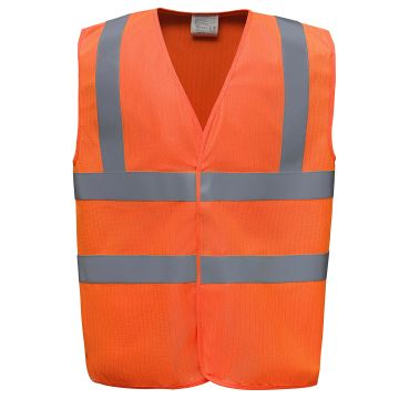 Hi-vis flame-retardant anti-static waistcoat (HVW100ASFR)