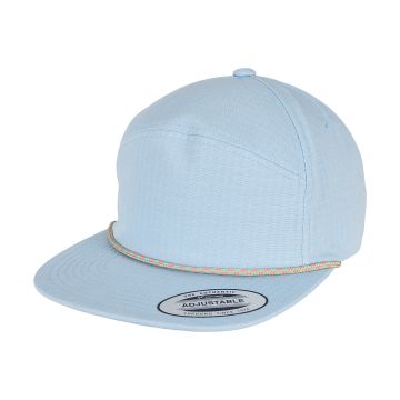 Colour braid jockey cap (7005CB) - Light Blue - One size