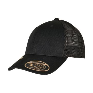 110 Recycled alpha shape trucker (110RA) - Black - One size