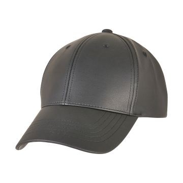 Synthetic leather alpha shape dad cap (6245AL)