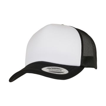 YP Classics curved foam trucker cap  white front (6320W)