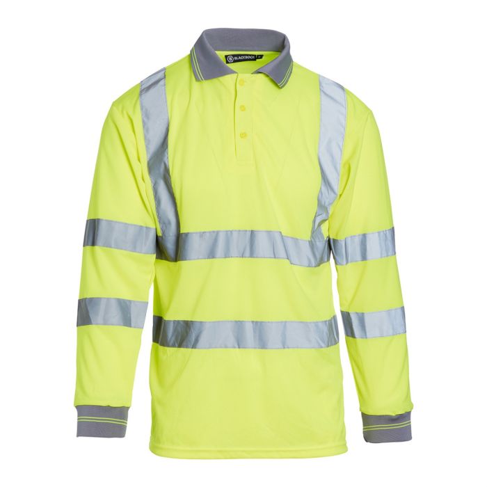 Blackrock Hi-Vis Long Sleeve Polo Shirt Blackrock Hi-Vis Long Sleeve Polo Shirt