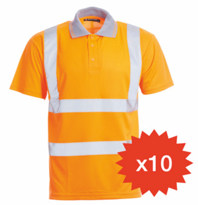 Blackrock Hi-Vi Polo Shirt Bundle of 10 Blackrock Hi-Vi Polo Shirt Bundle of 10